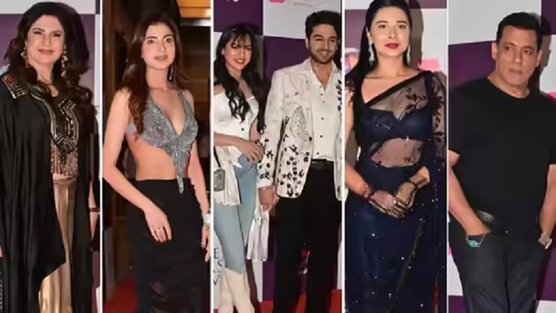 सलमान खान के साथ बिग बॉस 19 की सक्सेस पार्टी ब्लैक थीम में अमाल–तान्या–फरहाना ने बिखेरा ग्लैमर गौरव खन्ना की जीत का जश्न