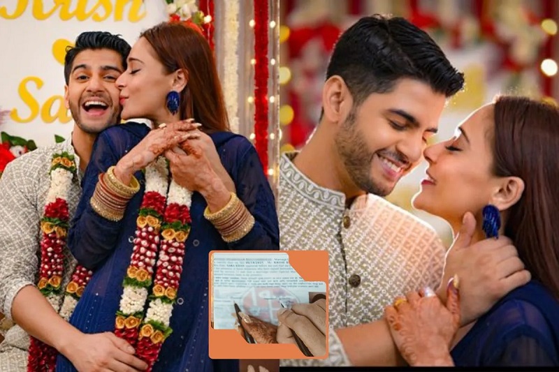 डेटिंग ऐप पर हुई मुलाकात बनी शादी तक का सफर-सारा खान और कृष पाठक की रोमांटिक जर्नी का खूबसूरत अंत