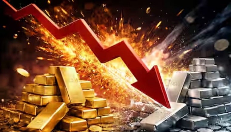 Gold-Silver Crash: चांदी फिर क्रैश… झटके में ₹16000 सस्ती, सोना भी 4000 रुपये फिसला
