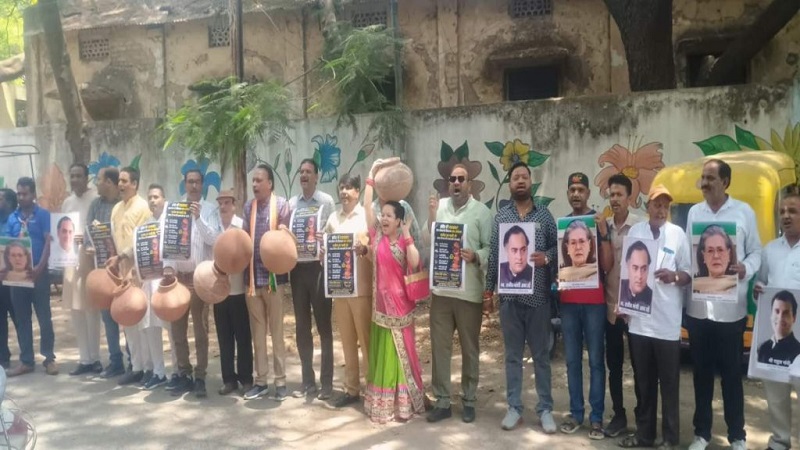 इंदौर में जल संकट गहराया, कांग्रेस का उग्र प्रदर्शन, नगर निगम पर लापरवाही के आरोप