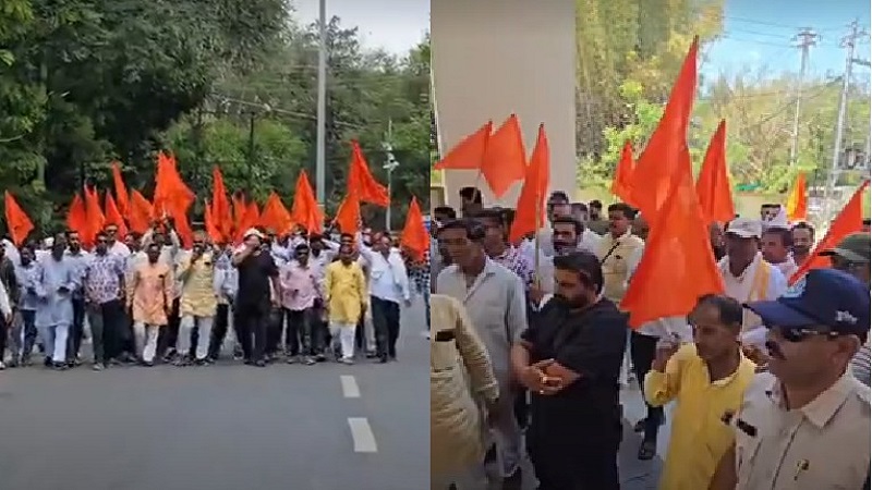 नरवाई जलाने पर कार्रवाई के खिलाफ किसान सड़कों पर, उज्जैन में प्रदर्शन, मालवा की 115 तहसीलों में गूंजा विरोध