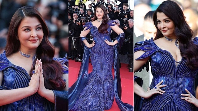 Cannes 2026: ब्लू क्रिस्टल गाउन में ऐश्वर्या राय बच्चन की ग्रैंड एंट्री, सोशल मीडिया पर वायरल तस्वीरें