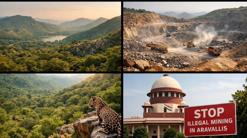 अरावली पर्वतमाला विवाद पर SC की टिप्पणी, पर्यावरण सुरक्षा को बताया सर्वोच्च प्राथमिकता