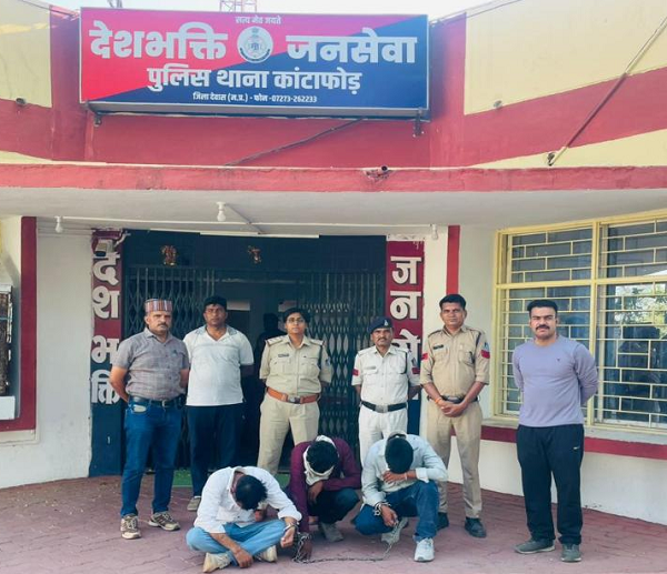 देवास में चोरी गिरोह का पर्दाफाश: एलएंडटी पाइप चोरी मामले में पुलिस की बड़ी कार्रवाई