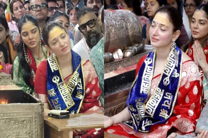 तमन्ना भाटिया का दिव्य अनुभव: महाकाल मंदिर में भस्म आरती के दौरान दिखी गहरी श्रद्धा