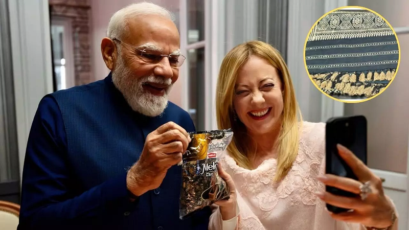 पीएम मोदी ने मेलोनी को भेंट किया शिरुई लिली सिल्क स्टोल, भारत की सांस्कृतिक विरासत ने जीता अंतरराष्ट्रीय मंच पर दिल