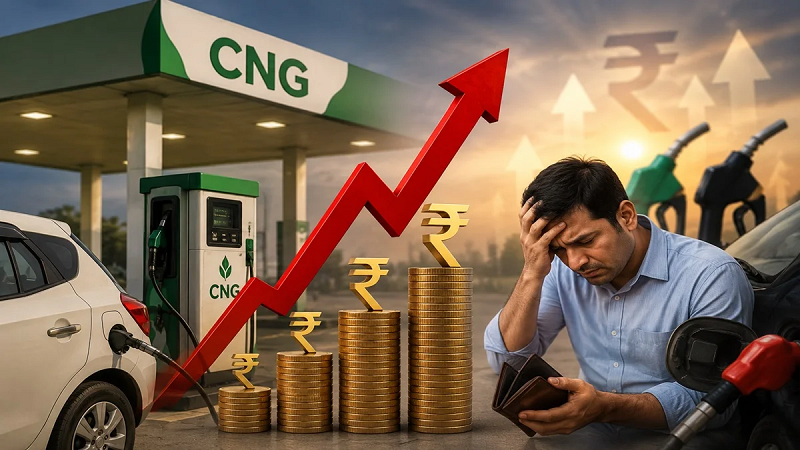 ईंधन बाजार में फिर झटका, दिल्ली में सीएनजी ₹83 के पार, कच्चे तेल की तेजी से बढ़ा दबाव