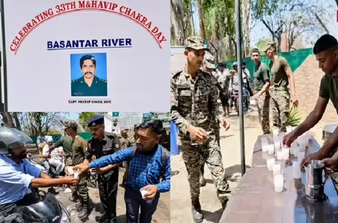 तपती धूप में शहीद को नमन: सियाचिन के वीर कैप्टन प्रताप सिंह की याद में मेरठ में सेना ने बांटा शरबत