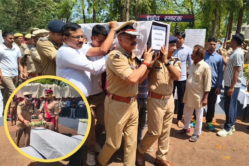 66 दिन पहले हुई थी शादी, अब तिरंगे में लौटा पति: जालौन में शहीद सिपाही के शव से लिपटकर रोती रही पत्नी, चारों जवानों को दी गई अंतिम सलामी