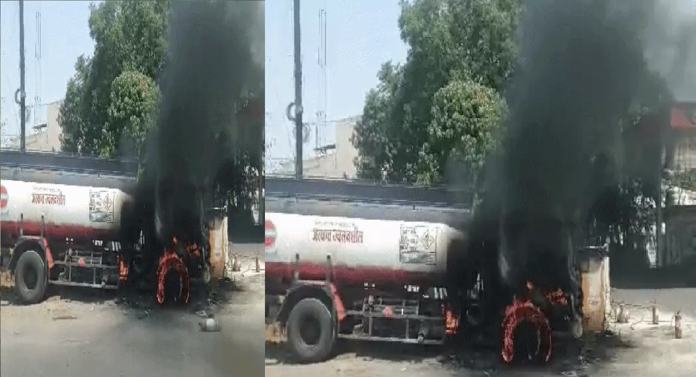 आग का कहर: इंदौर पेट्रोल पंप पर टैंकर में लगी आग, ड्राइवर की सूझबूझ से बची बड़ी दुर्घटना