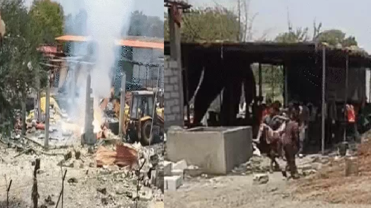 मध्य प्रदेश में बड़ा हादसा: पटाखा फैक्ट्री विस्फोट में 5 की मौत, यूपी-बिहार के मजदूर थे शिकार