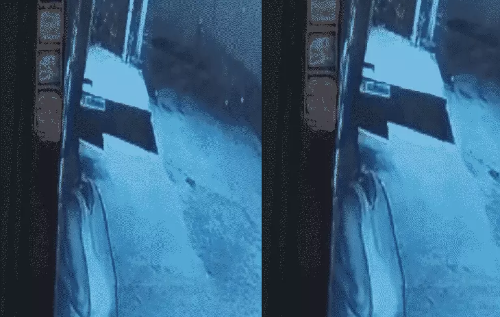 कीमती सामान नहीं मिला तो जूते चुराकर भागे चोर, CCTV में कैद