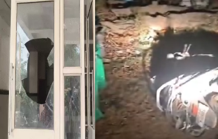 सड़क हादसे के बाद गुस्सा फूटा: अस्पताल में तोड़फोड़, भीड़ ने किया विरोध