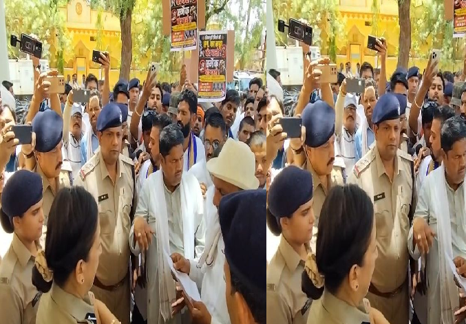कांग्रेस और भीम आर्मी का विरोध: शिवपुरी में नशे के खिलाफ सड़कों पर उतरे लोग