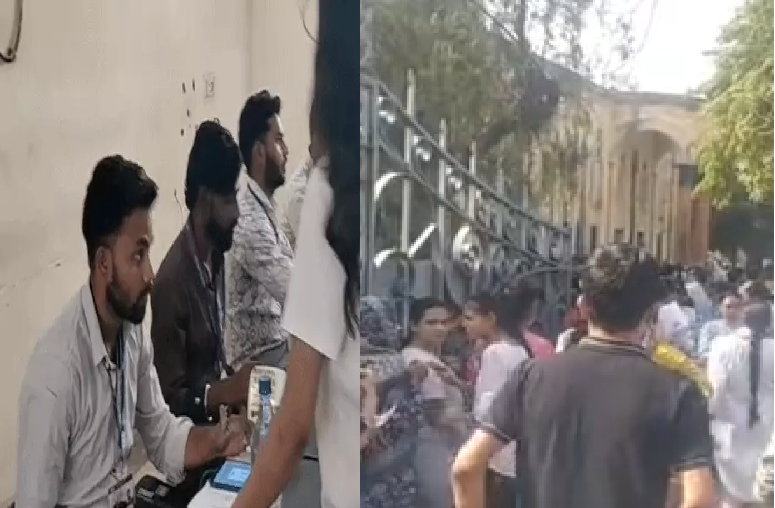 कड़ी सुरक्षा और जैमर के बीच परीक्षा, मोबाइल-बैग सहित इलेक्ट्रॉनिक डिवाइस पर पूरी पाबंदी