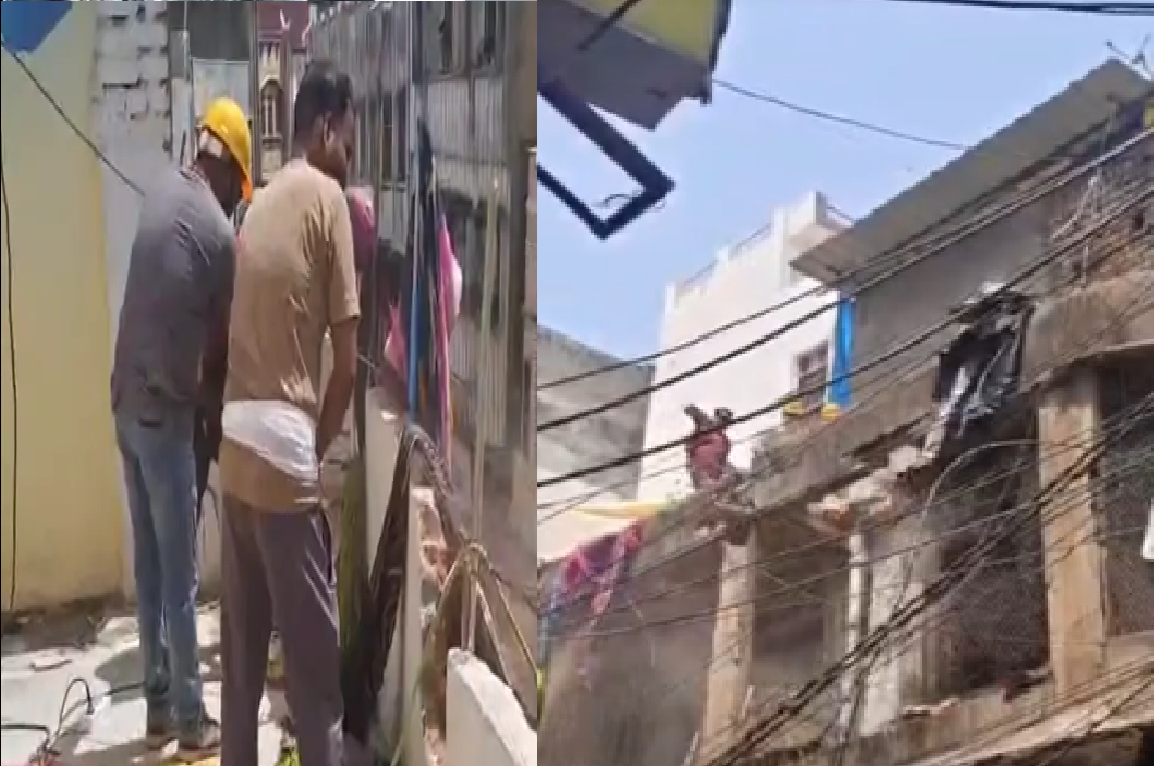 मानसून से पहले नगर निगम का एक्शन, सिल्वर टॉकीज रोड पर ढहाया गया खतरनाक भवन