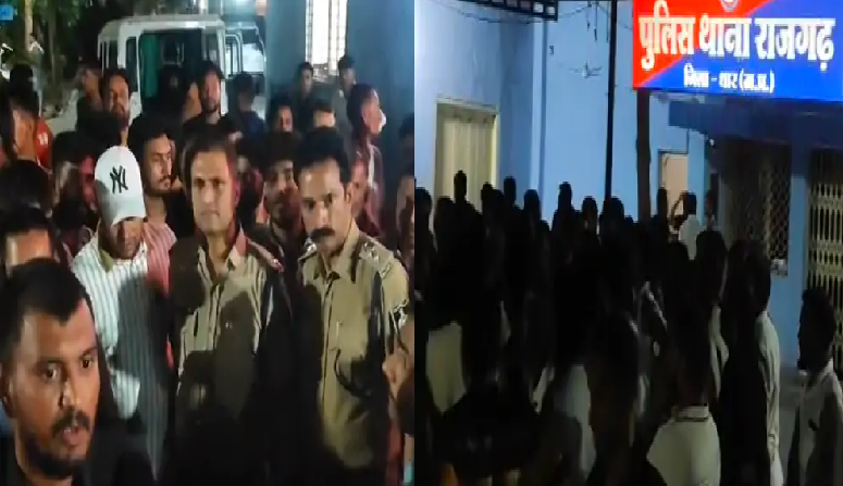 धार में सड़क हादसे के बाद बवाल: बोलेरो की टक्कर से युवक की मौत, ग्रामीणों ने किया थाने का घेराव
