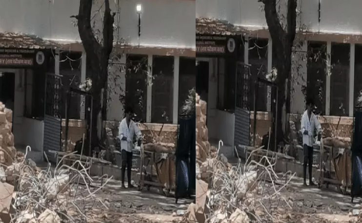 अस्पताल प्रबंधन पर उठे सवाल, मॉर्च्युरी के बाहर पोस्टमॉर्टम से हड़कंप