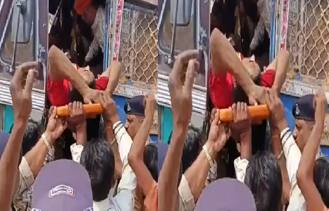 कटनी हाईवे पर दर्दनाक हादसा: केबिन में फंसे घायलों को ग्रामीणों ने निकाला, क्लीनर ने तोड़ा दम