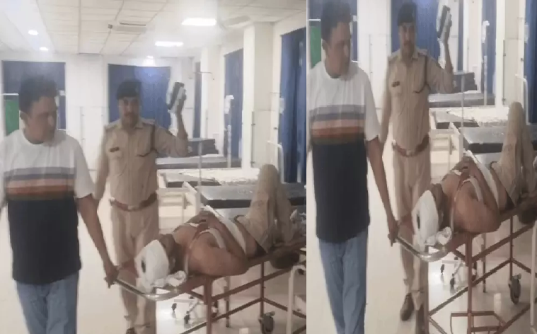 नई रेलवे लाइन पर ड्यूटी के दौरान ट्रक की टक्कर से मचा हड़कंप