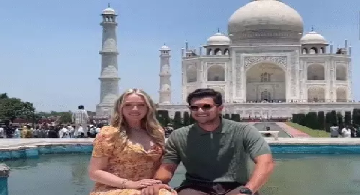 आगरा में टिफनी ट्रम्प का ताजमहल दौरा, नक्काशी देख बोलीं-इतना सुंदर मार्बल कहां से आया