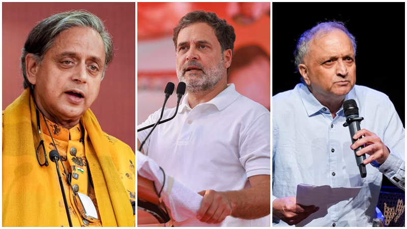 राहुल गांधी को लेकर गुहा–थरूर में टकराव, सोशल मीडिया पर बयानबाज़ी से बढ़ी सियासी बहस