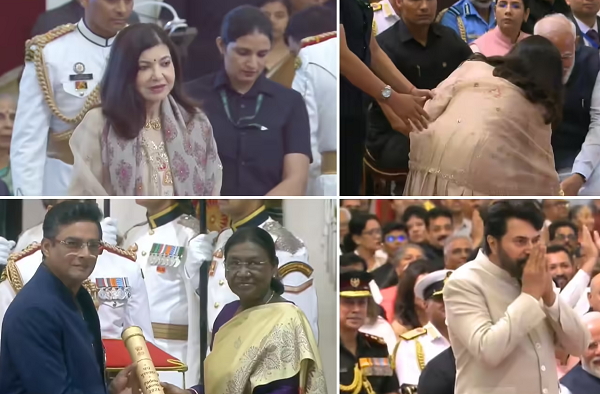 पद्म पुरस्कार समारोह में चमके सिनेमा और संगीत जगत के सितारे, राष्ट्रपति मुर्मू ने किया सम्मानित, आर माधवन और अल्का याग्निक रहे चर्चा के केंद्र में