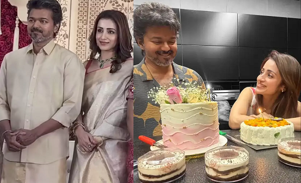 मुख्यमंत्री विजय के बर्थडे सेलिब्रेशन की तस्वीर आई सामने, तृषा कृष्णन के भावुक संदेश ने अफवाहों के बाजार को किया शांत