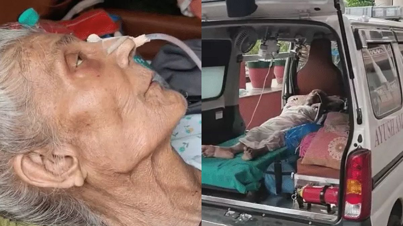 2 करोड़ की जमीन के लिए 1000 किलोमीटर का सफर, ICU एंबुलेंस से इंदौर पहुंचीं बुजुर्ग महिला; बोलीं- मेरा प्लॉट वापस दिला दीजिए