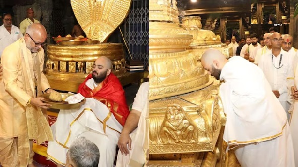 तिरुपति बालाजी मंदिर में अनंत अंबानी ने कराया मुंडन, भगवान वेंकटेश्वर के चरणों में अर्पित की आस्था