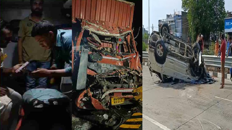 कहीं ट्रक भिड़े कहीं पलटी गाड़ी ,MP में सड़क दुर्घटनाओं ने छीन ली कई जिंदगियां