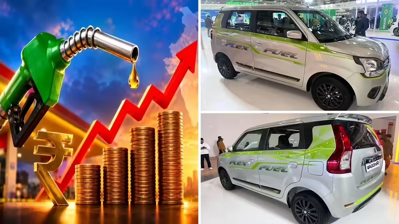 भारत की पहली 100% एथेनॉल कार लॉन्च: मारुति सुजुकी की वैगनआर फ्लेक्स-फ्यूल से स्वच्छ परिवहन को नई रफ्तार