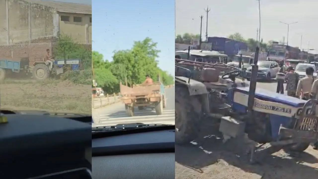 खाकी का खौफ खत्म! मुरैना में चेकिंग टीम पर हमला कर ट्रैक्टर सहित फरार हुए आरोपी, पुलिस ने शुरू की नाकाबंदी