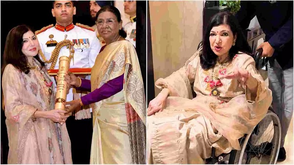 पद्म भूषण सम्मान के बाद सामने आया अलका याग्निक का भावुक वीडियो, व्हीलचेयर पर दिखीं गायिका; फैंस ने की जल्द स्वस्थ होने की कामना