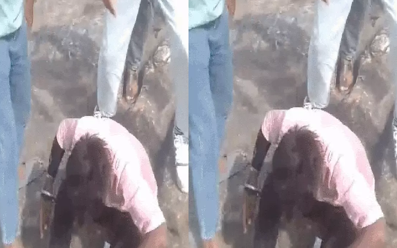 युवक को घेरकर जमीन पर गिराया और घसीटा, रीवा में मारपीट का वीडियो वायरल