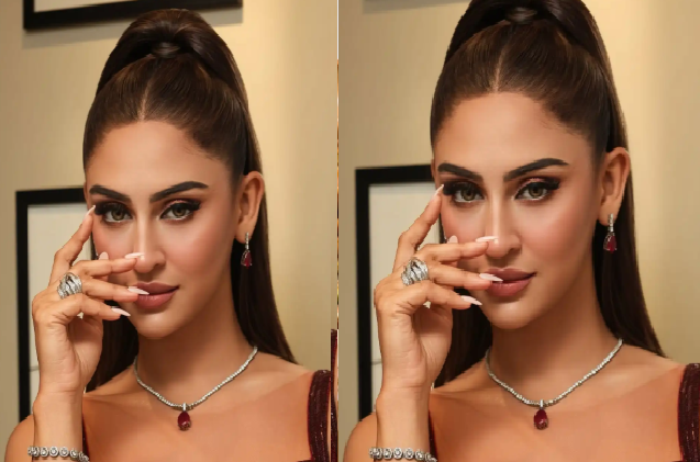 मैरून बॉडीफिट गाउन में Krystle D’Souza का ग्लैमरस लुक बना चर्चा का विषय, फैंस बोले-“स्टाइल क्वीन”