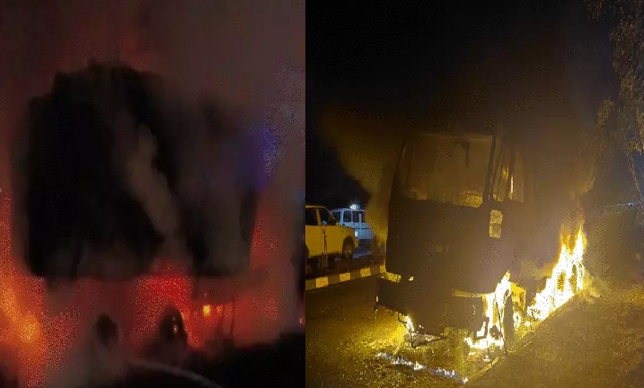 जबलपुर में भीषण सड़क हादसा: हाईवा ने स्कूटी सवार को कुचला, आग लगी, मौके पर दर्दनाक मौत