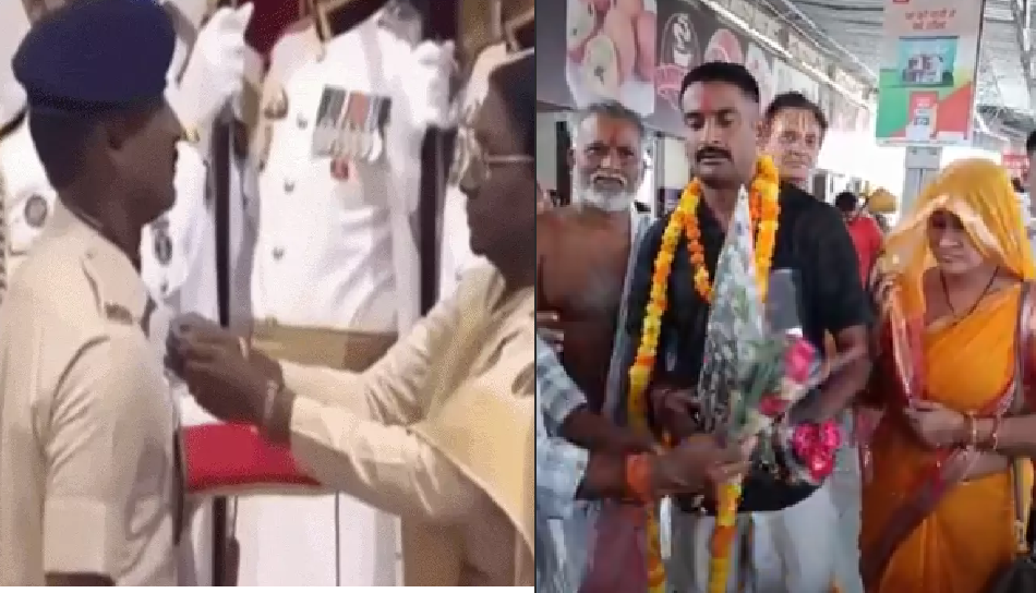 तीन गोलियां लगने के बाद भी डटे रहे मोर्चे पर: लश्कर आतंकी को ढेर करने वाले सीआरपीएफ जवान संजय तिवारी का रीवा में भव्य स्वागत