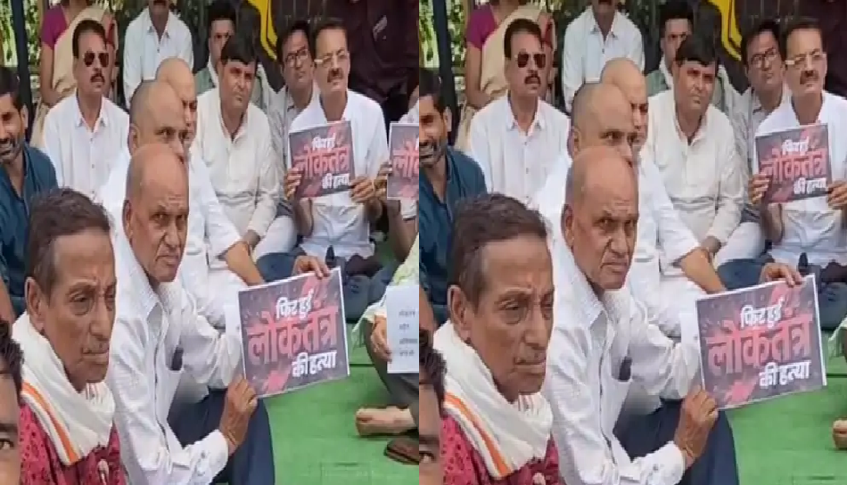 मीनाक्षी नटराजन के नामांकन निरस्त होने पर देवास में कांग्रेस का धरना, भाजपा पर लगाए गंभीर आरोप