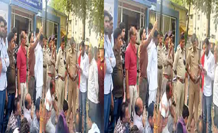 मानपुर में कांग्रेस प्रदेश अध्यक्ष जीतू पटवारी के रिश्तेदार पर जानलेवा हमले का आरोप, लाठी-तलवार से मारपीट के बाद थाने का घेराव