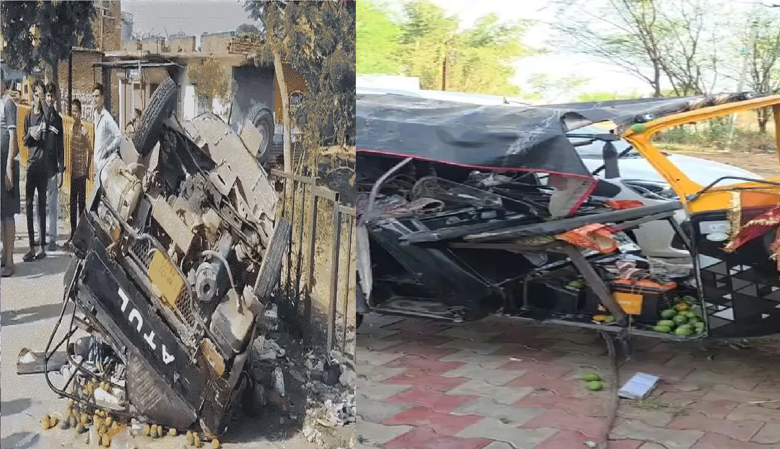 रीवा सड़क हादसे में 10 वर्षीय बच्ची की मौत: बस की टक्कर से ऑटो सवार 15 लोग हुए थे घायल