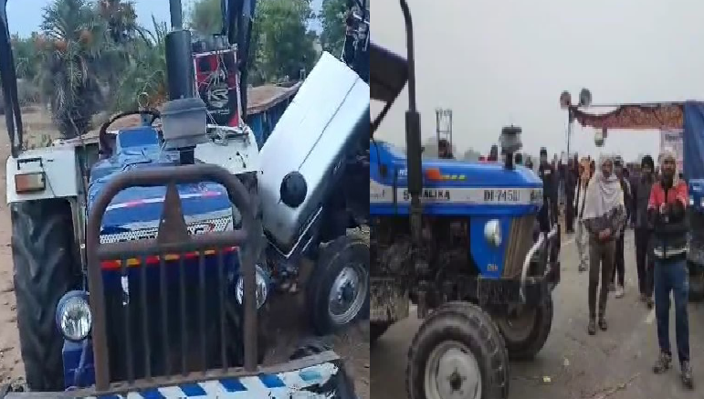अवैध रेत कारोबार की सूचना देने के शक में किसान पर हमला: ट्रैक्टर में मारी टक्कर, लाठी-डंडों से पीटा, तीन पर केस
