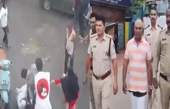 खजराना में खूनी विवाद, मीडियाकर्मी ने ठेकेदार को चाकू से गोदा; गिरफ्तारी के बाद सड़कों पर घुमाया आरोपी