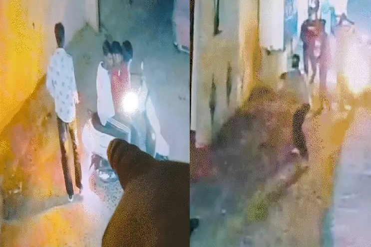 जबलपुर में देर रात घर पर बमबाजी से दहशत, होटल विवाद के बाद बदला लेने पहुंचे युवक; CCTV में कैद हुई वारदात
