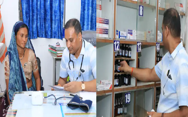 झाबुआ कलेक्टर बने डॉक्टर, मरीजों का किया इलाज; PHC निरीक्षण में खुद संभाली ओपीडी