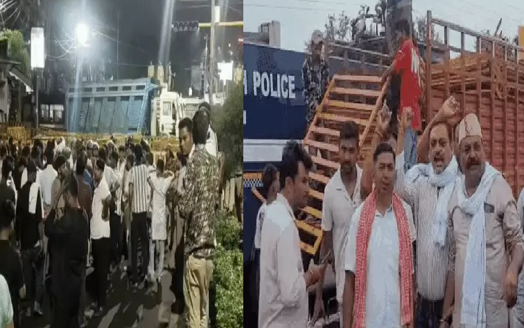मूंग खरीदी को लेकर किसानों का शक्ति प्रदर्शन भोपाल की सड़कें हुईं जाम सरकार ने 60 प्रतिशत खरीदी का किया ऐलान