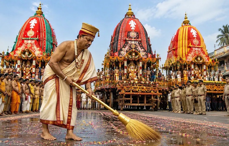 कल से शुरू होगी जगन्नाथ रथ यात्रा…. सोने की झाड़ू से होती है यात्रा मार्ग की सफाई, जानें इसकी वजह