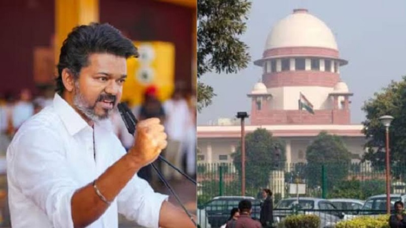 करूर भगदड़ मामले में सुप्रीम कोर्ट पहुंची DMK, सीएम विजय और मंत्रियों की बयानबाजी पर रोक की मांग, CBI जांच की निष्पक्षता पर उठाए गंभीर सवाल