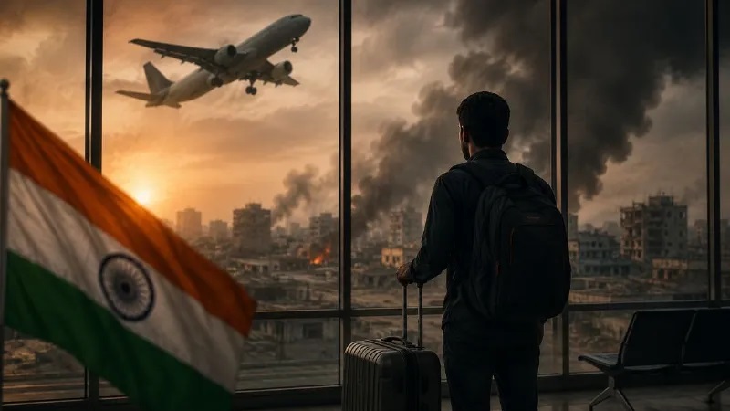 भारतीय नागरिकों से यात्रा टालने और उपलब्ध उड़ानों से जल्द देश छोड़ने की अपील..