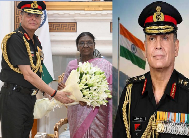 राष्ट्रपति द्रौपदी मुर्मु से मिले नए थलसेना प्रमुख जनरल धीरज सेठ, सैन्य नेतृत्व और सर्वोच्च कमांडर के बीच हुआ औपचारिक संवाद